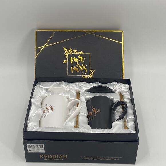 Kedrian Mr and Mrs Mug Set, Perfect Wedding Gift - Picture 1 of 6